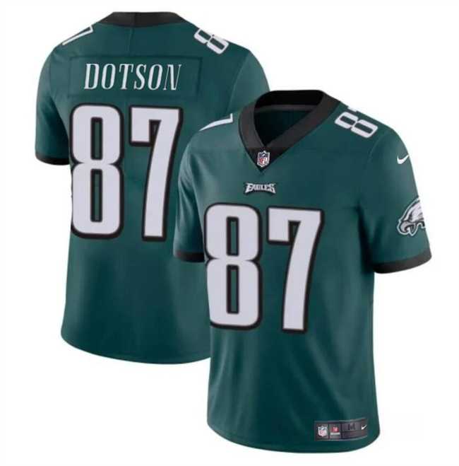 Men & Women & Youth Philadelphia Eagles #87 Jahan Dotson Green Vapor Untouchable Limited Stitched Jersey